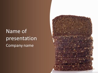 Brown Bread Background PowerPoint Template
