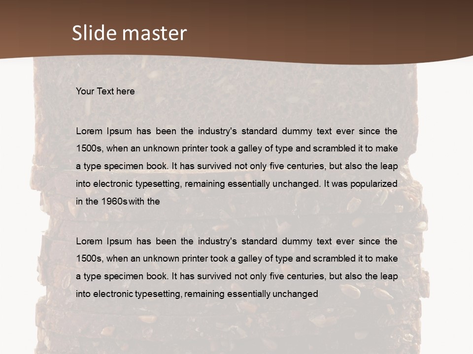 Brown Bread Background PowerPoint Template