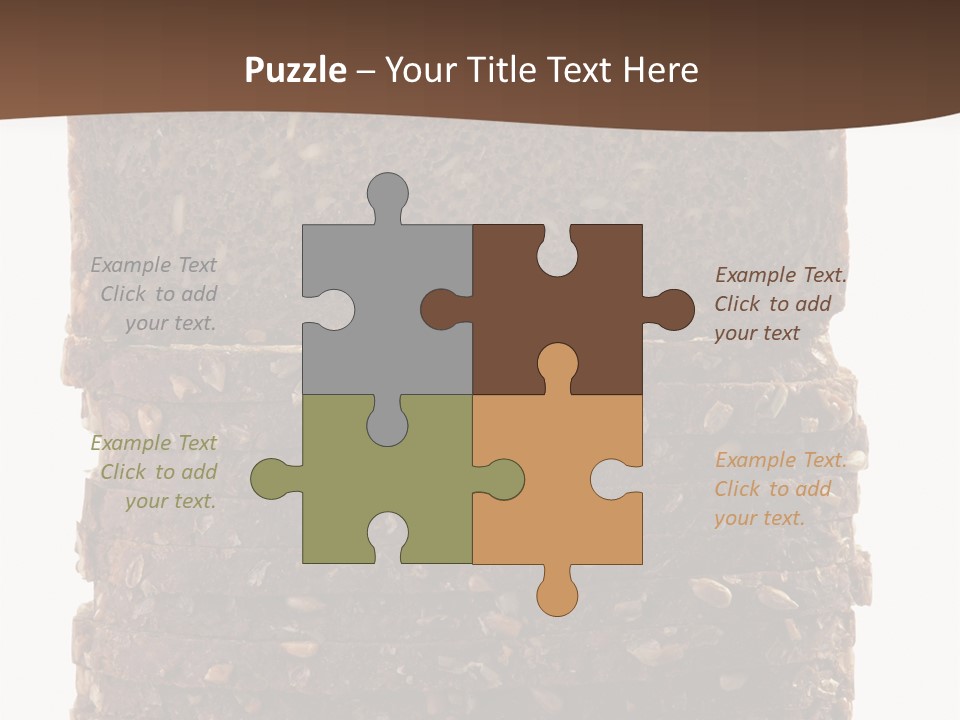 Brown Bread Background PowerPoint Template