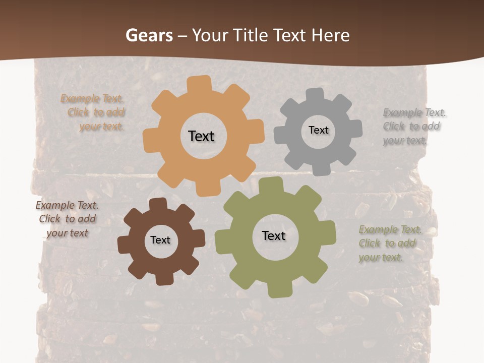 Brown Bread Background PowerPoint Template