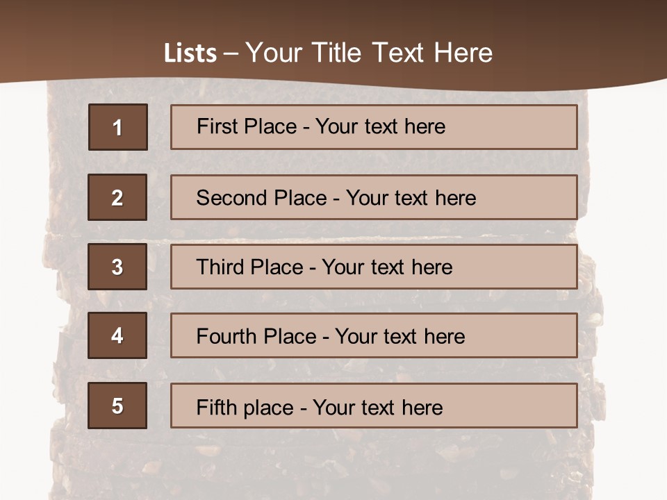 Brown Bread Background PowerPoint Template