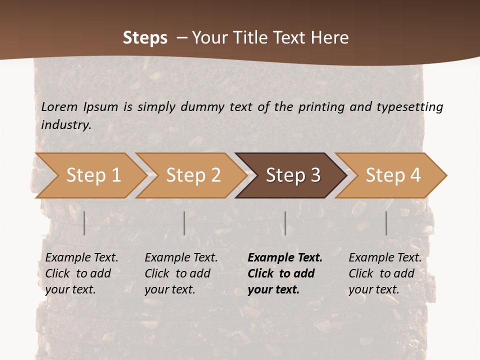 Brown Bread Background PowerPoint Template