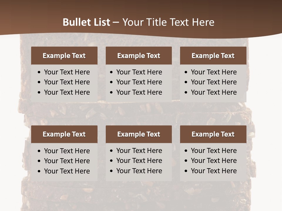 Brown Bread Background PowerPoint Template