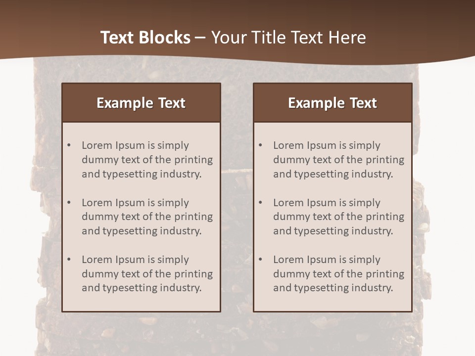 Brown Bread Background PowerPoint Template