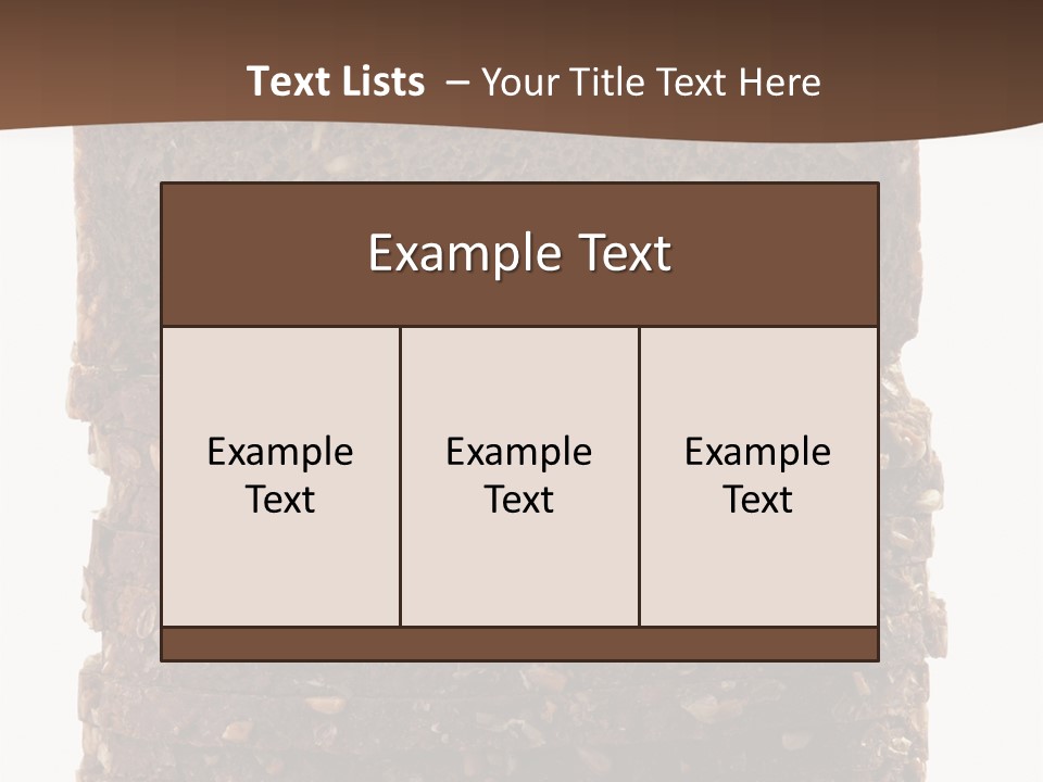 Brown Bread Background PowerPoint Template