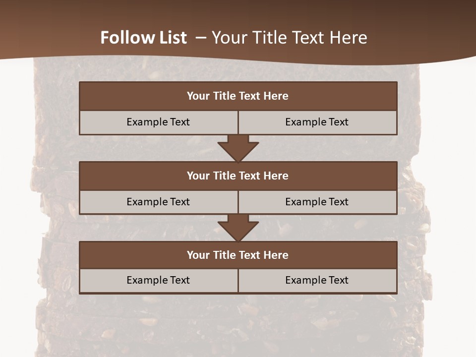 Brown Bread Background PowerPoint Template