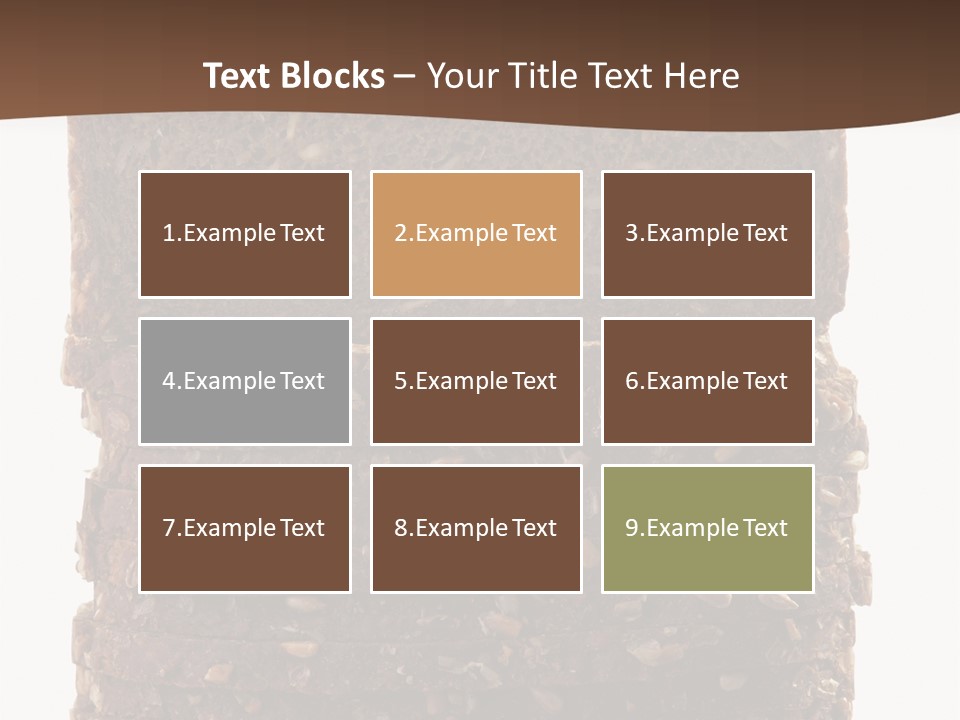 Brown Bread Background PowerPoint Template