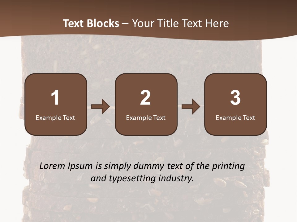 Brown Bread Background PowerPoint Template