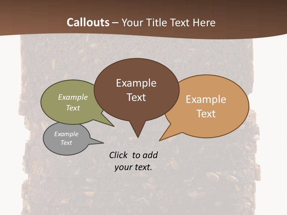 Brown Bread Background PowerPoint Template