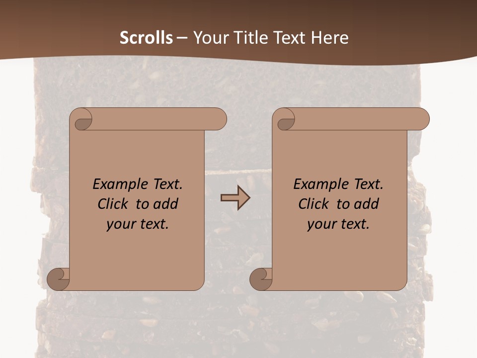 Brown Bread Background PowerPoint Template
