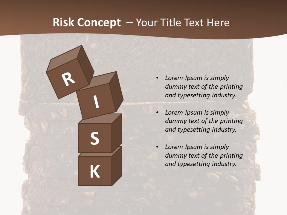 Brown Bread Background PowerPoint Template