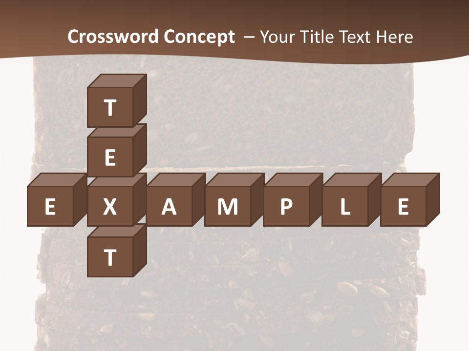 Brown Bread Background PowerPoint Template