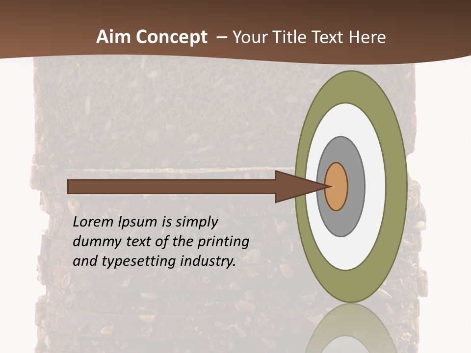 Brown Bread Background PowerPoint Template