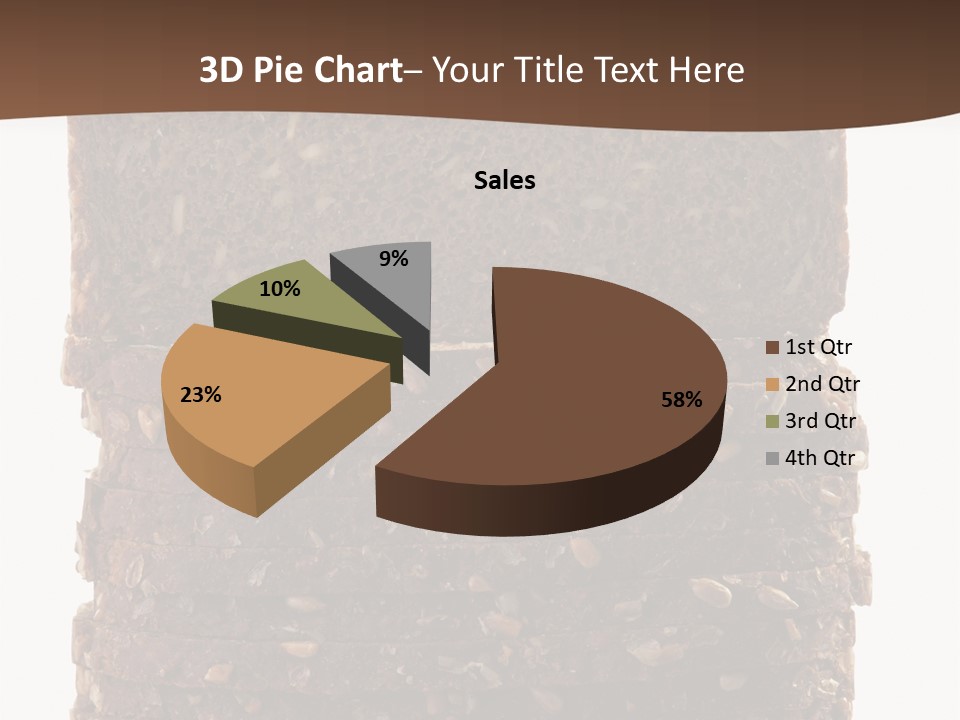 Brown Bread Background PowerPoint Template