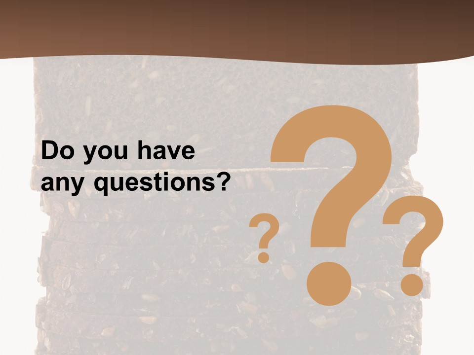 Brown Bread Background PowerPoint Template