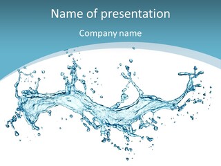 Flow Isolated Wave PowerPoint Template