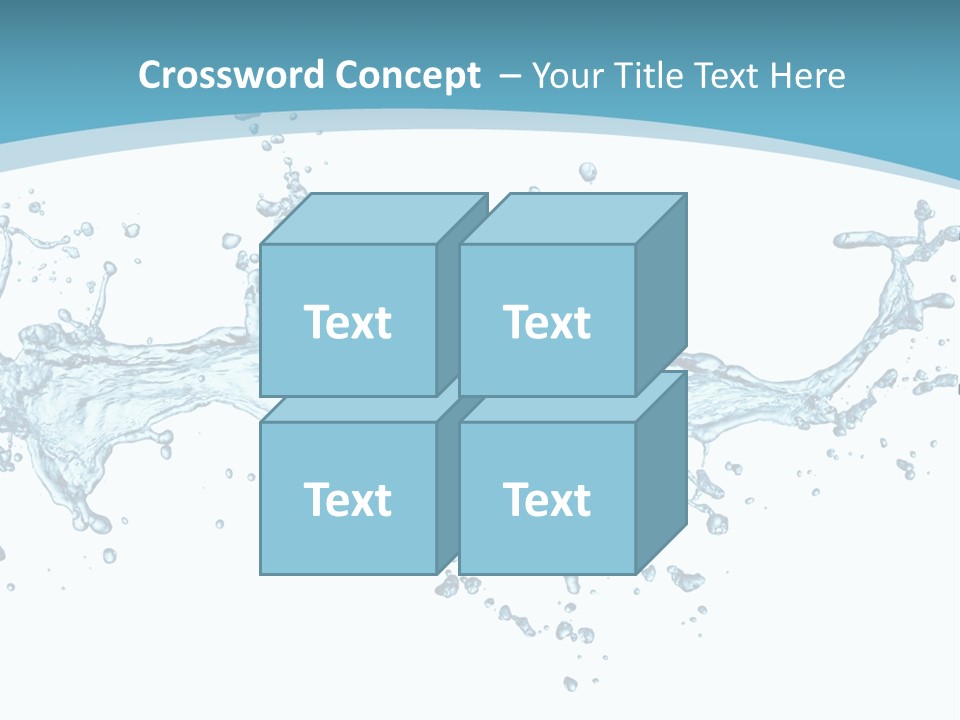Flow Isolated Wave PowerPoint Template