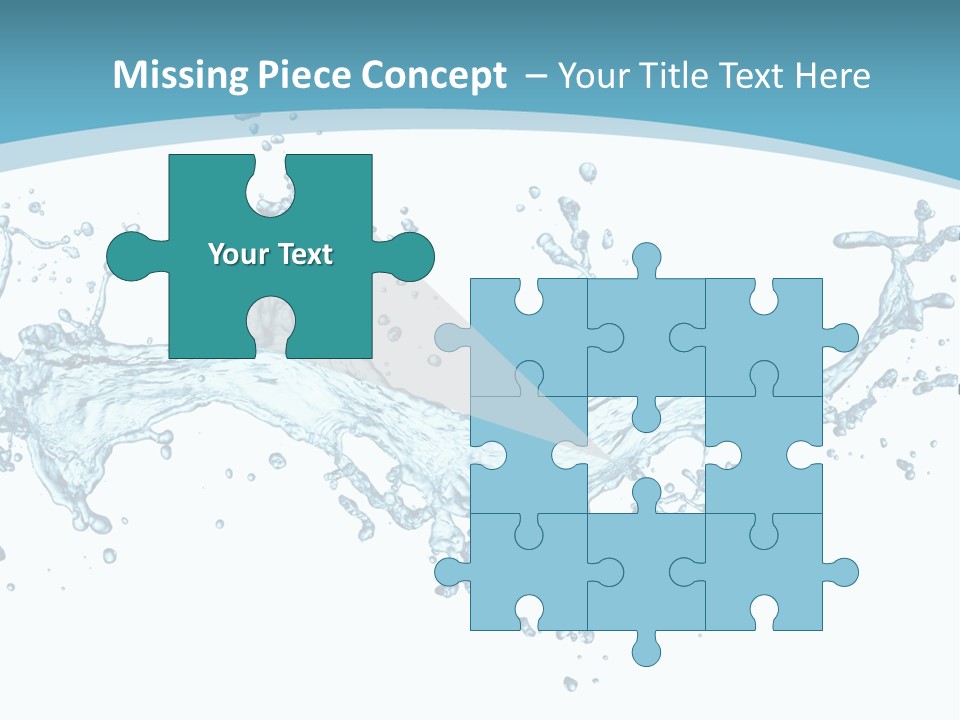 Flow Isolated Wave PowerPoint Template