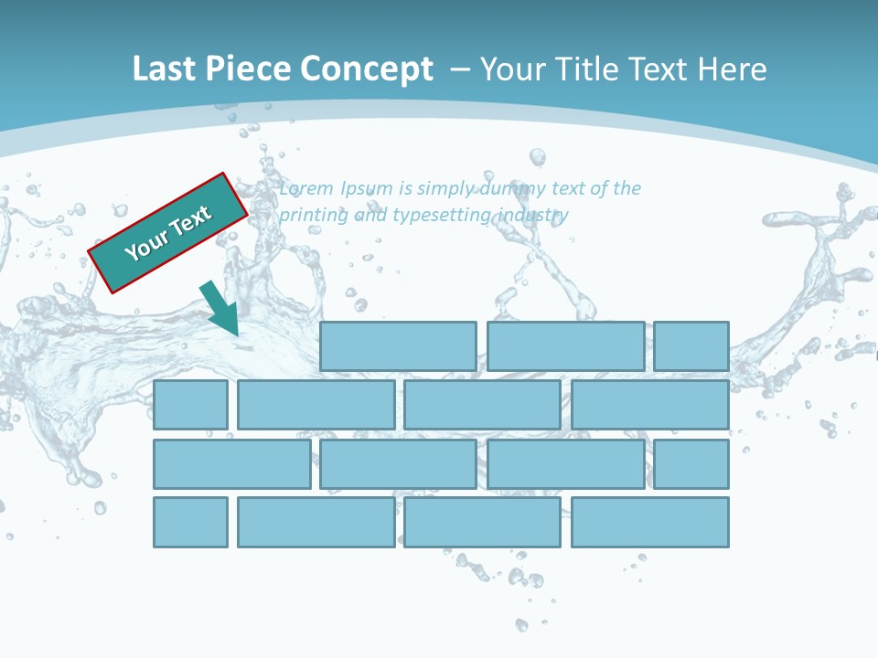 Flow Isolated Wave PowerPoint Template