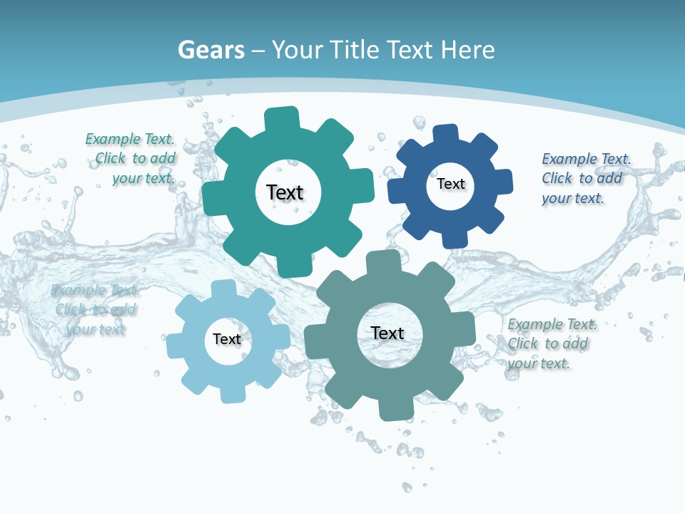 Flow Isolated Wave PowerPoint Template