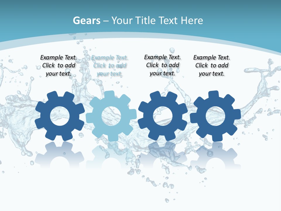 Flow Isolated Wave PowerPoint Template