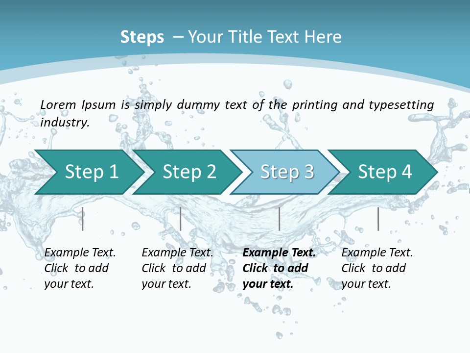Flow Isolated Wave PowerPoint Template