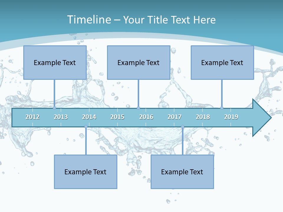 Flow Isolated Wave PowerPoint Template