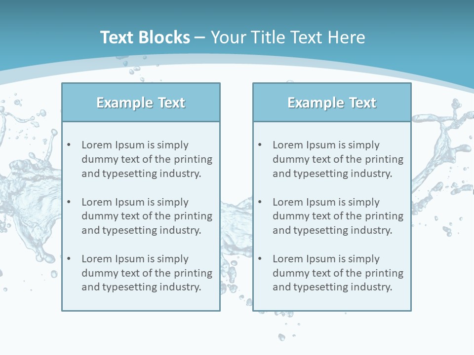 Flow Isolated Wave PowerPoint Template