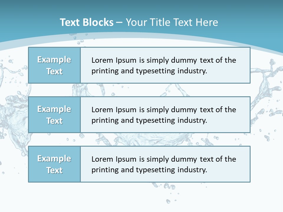 Flow Isolated Wave PowerPoint Template