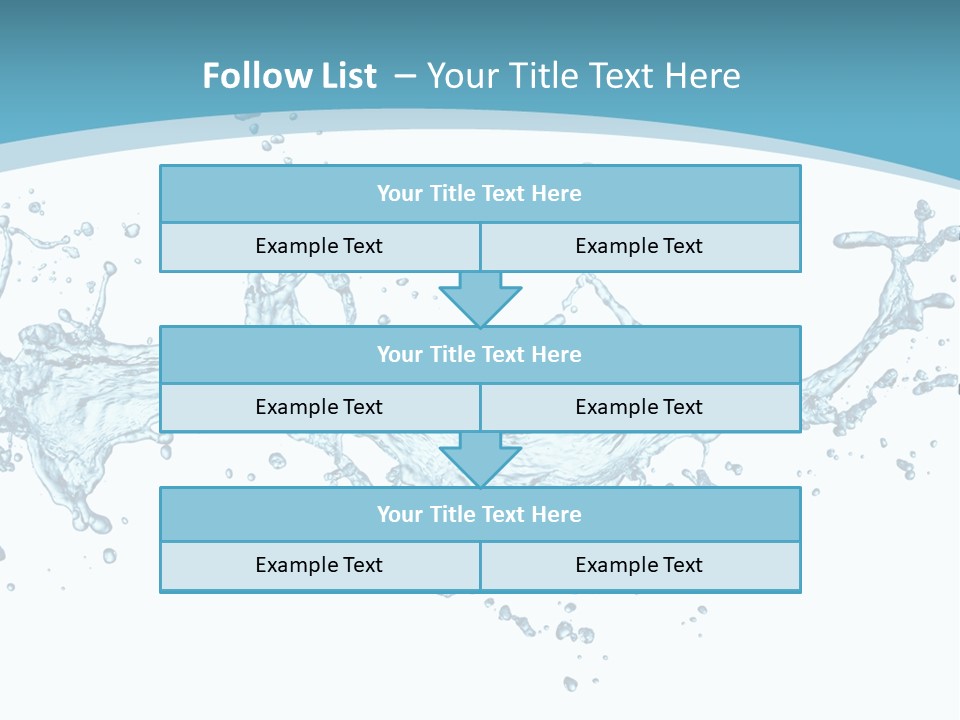 Flow Isolated Wave PowerPoint Template