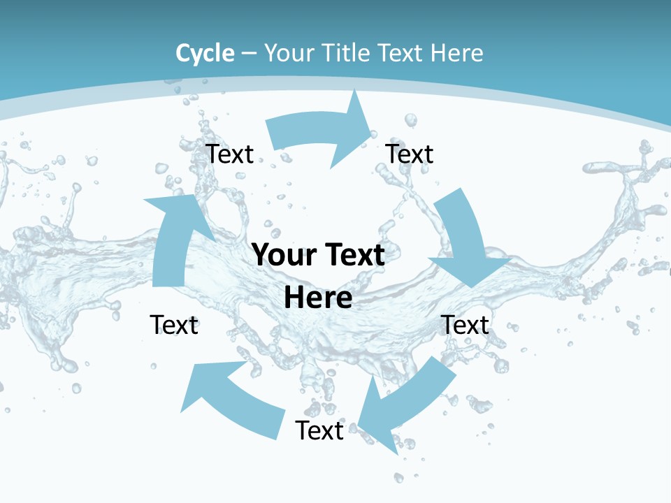 Flow Isolated Wave PowerPoint Template