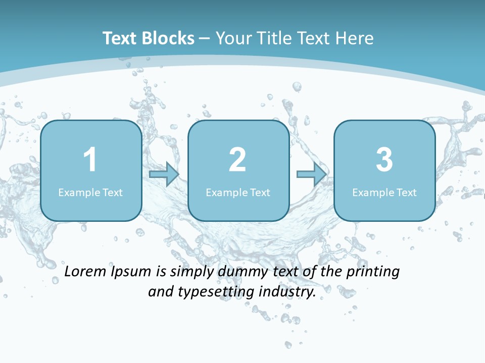 Flow Isolated Wave PowerPoint Template
