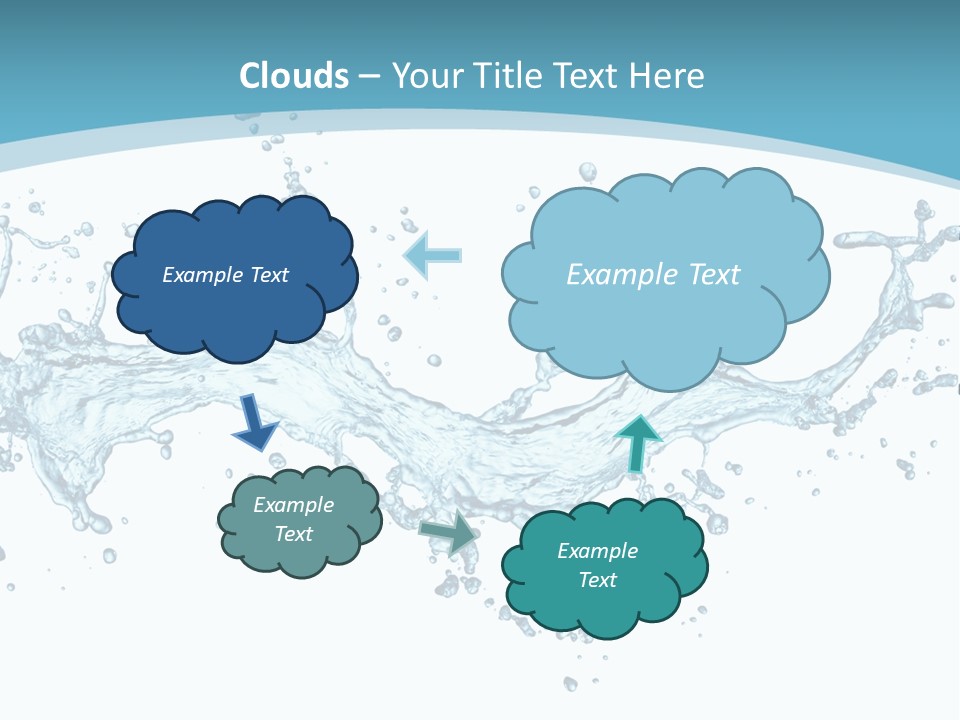 Flow Isolated Wave PowerPoint Template