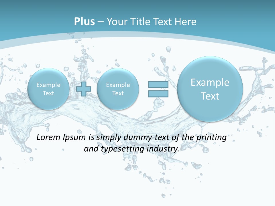 Flow Isolated Wave PowerPoint Template