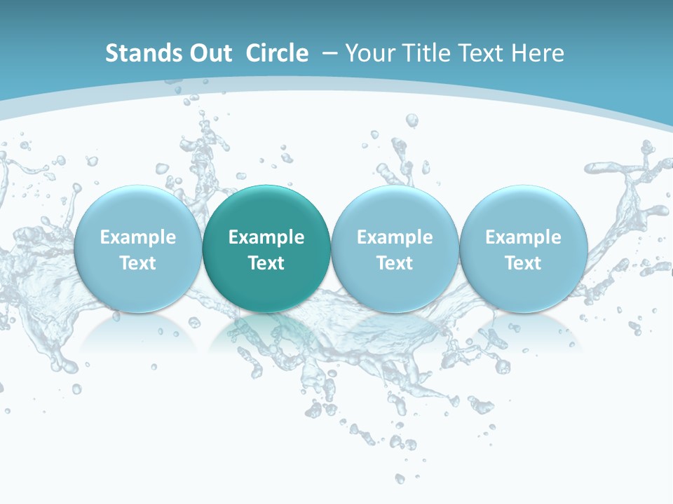 Flow Isolated Wave PowerPoint Template