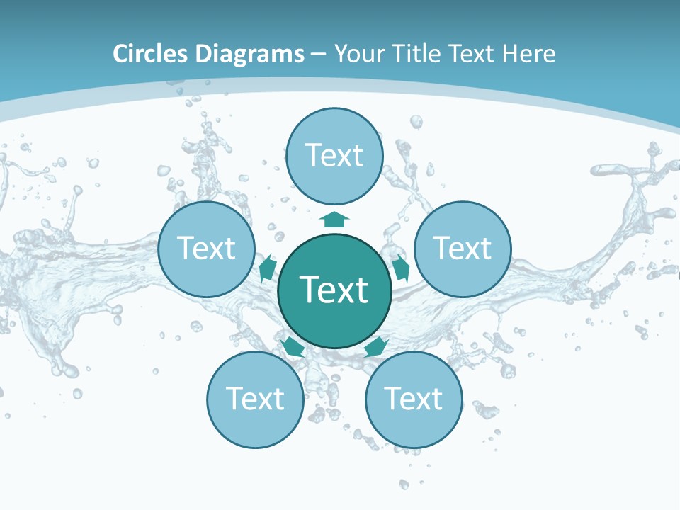 Flow Isolated Wave PowerPoint Template