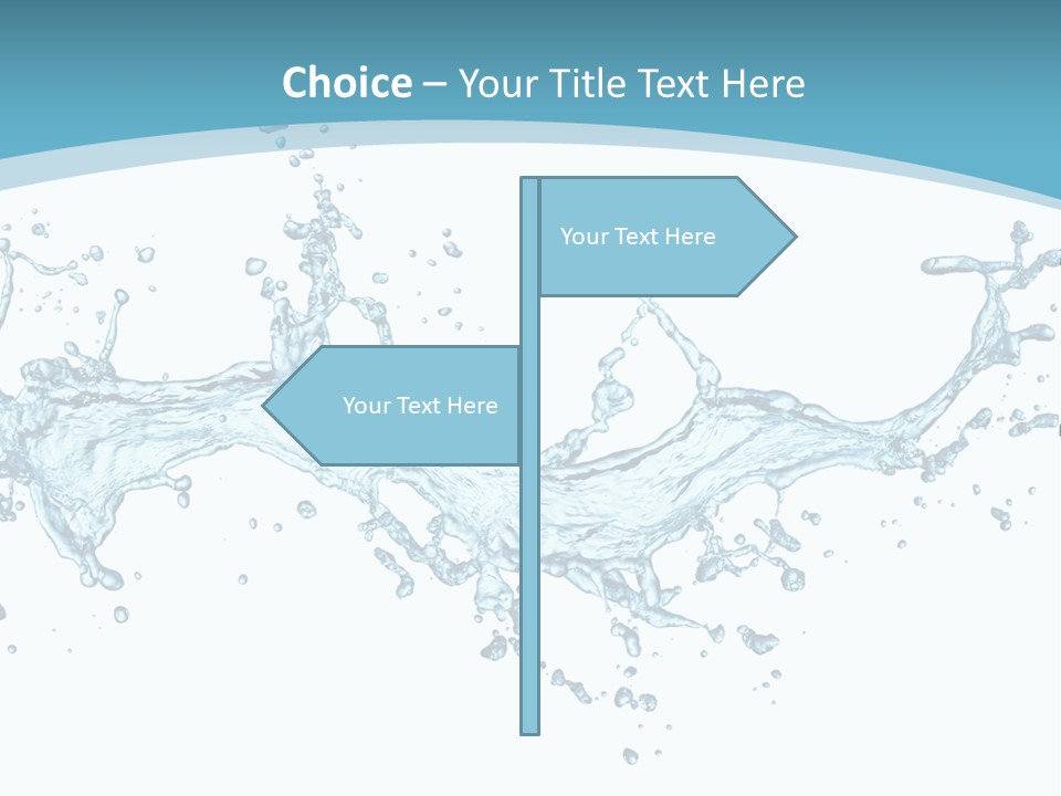Flow Isolated Wave PowerPoint Template