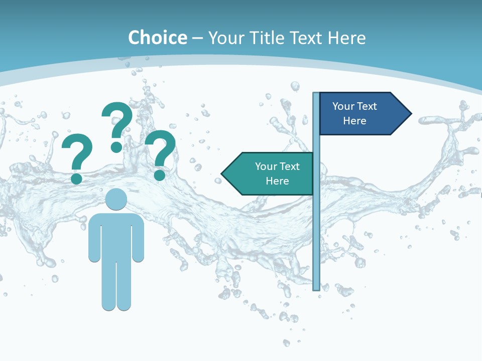Flow Isolated Wave PowerPoint Template