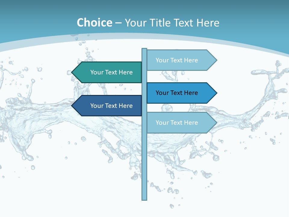 Flow Isolated Wave PowerPoint Template