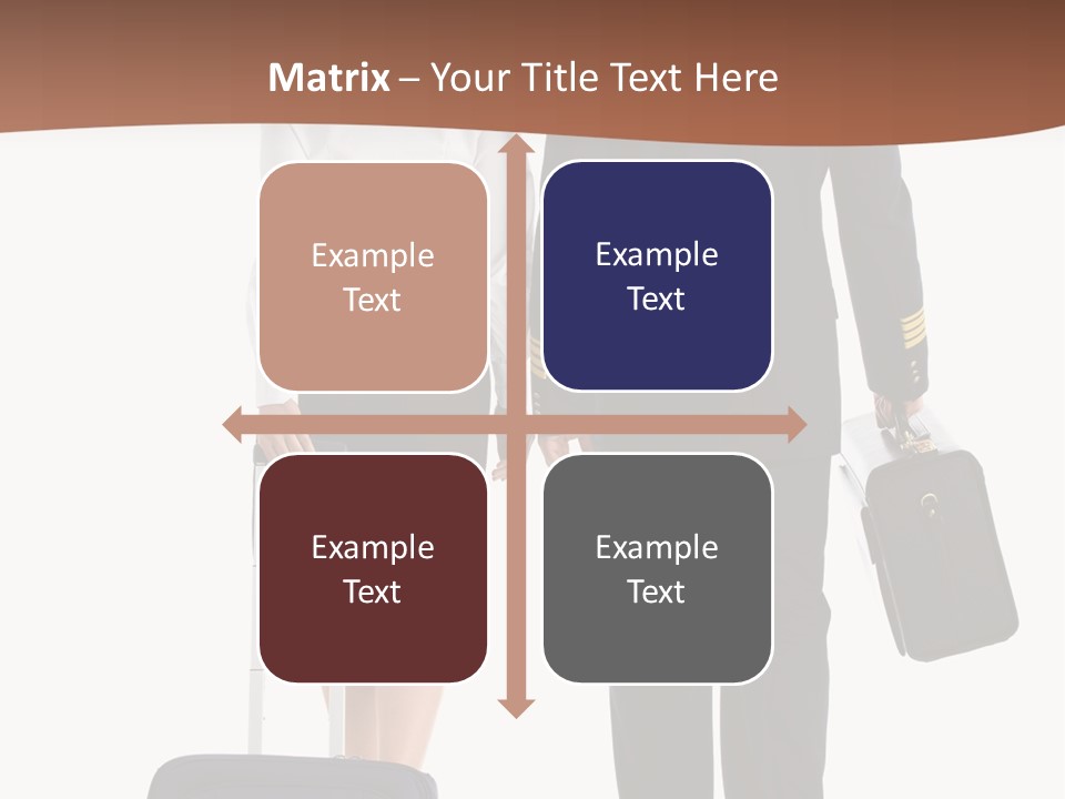 Flying Isolated Mature PowerPoint Template