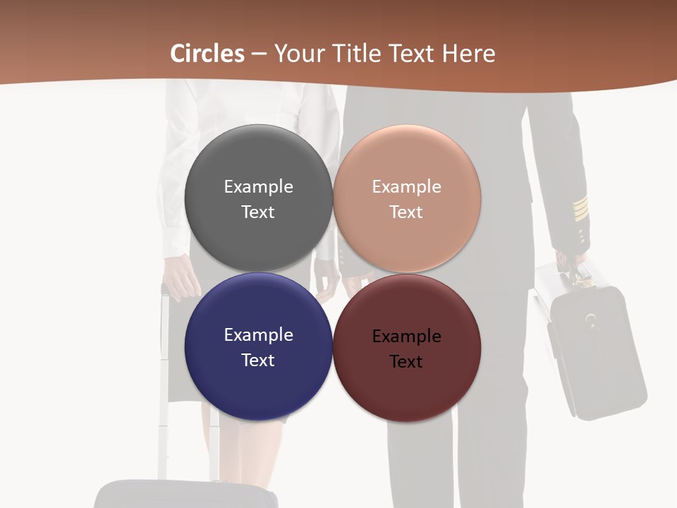 Flying Isolated Mature PowerPoint Template