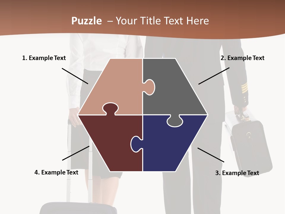 Flying Isolated Mature PowerPoint Template