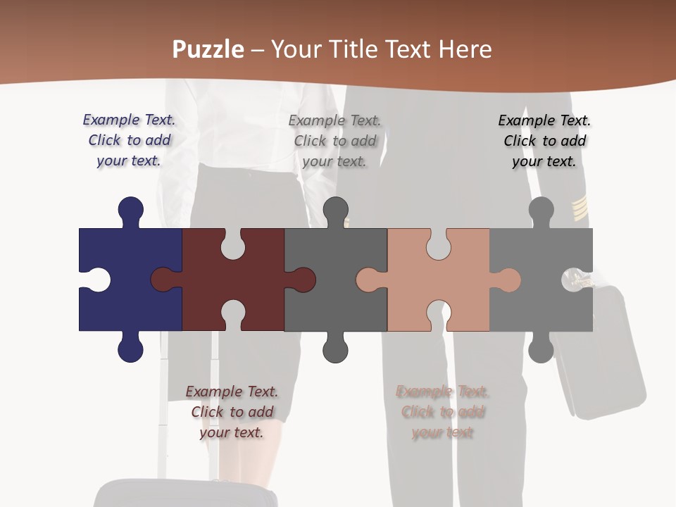 Flying Isolated Mature PowerPoint Template