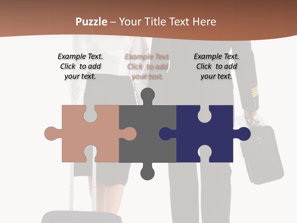 Flying Isolated Mature PowerPoint Template
