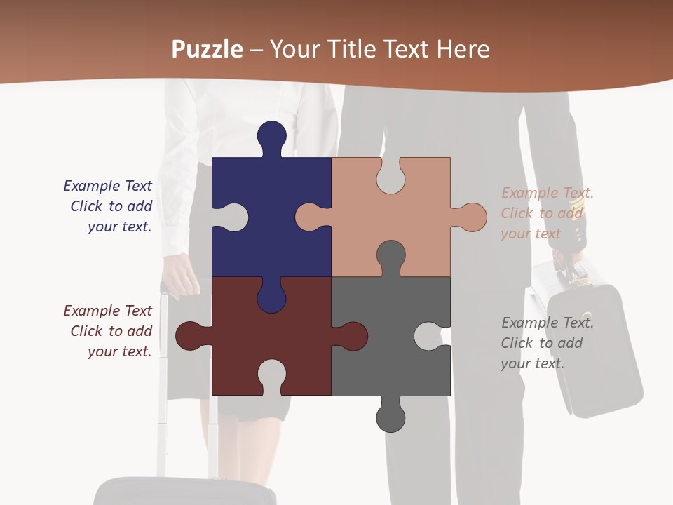 Flying Isolated Mature PowerPoint Template