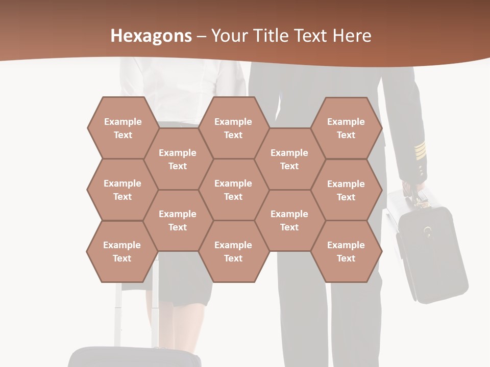 Flying Isolated Mature PowerPoint Template