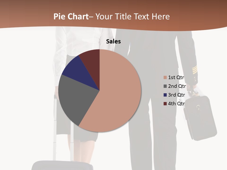 Flying Isolated Mature PowerPoint Template