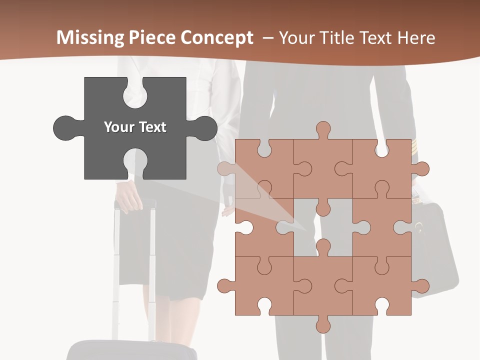 Flying Isolated Mature PowerPoint Template