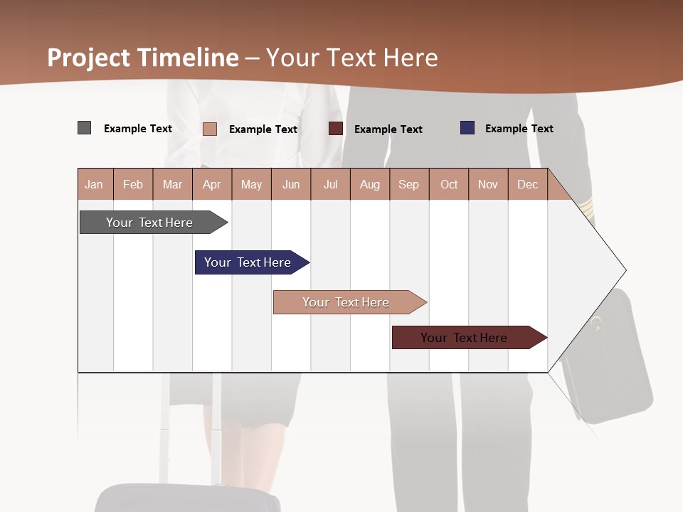 Flying Isolated Mature PowerPoint Template