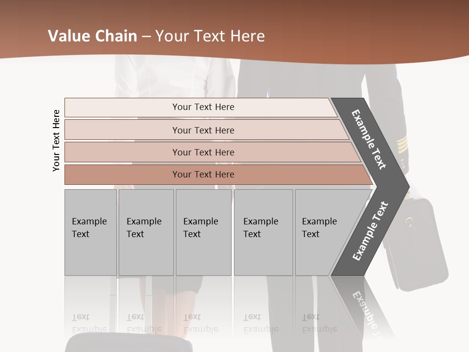 Flying Isolated Mature PowerPoint Template